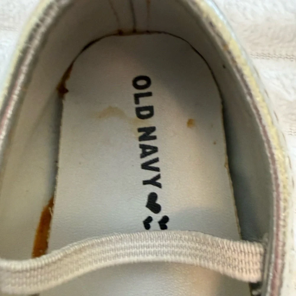 Old Navy Metallic Silver Kids Ballet Flats